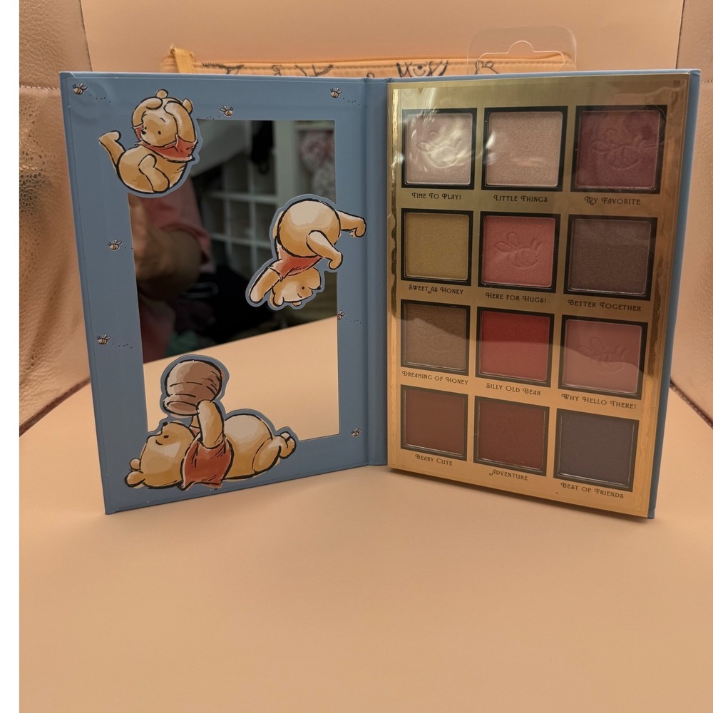 Disney Winnie the Pooh Taste Beauty Eyeshadow Palette Lip Oil Cosmetic Bag Set - Picture 6 of 14